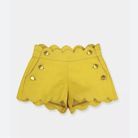 𝅺petite Lucette Yellow Berthe Shorts Size 6